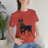 Doberman Pinscher Unisex Jersey Short Sleeve Tee