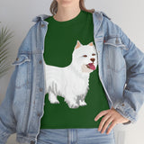 West Highland White Terrier Unisex Heavy Cotton Tee, S - 5XL, Cotton, FREE Shipping, Made in USA!!