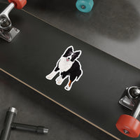 Border Collie Die-Cut Stickers, 5 Sizes, Water Resistant Vinyl, Waterproof Adhesive, Indoor/Outdoor, Matte Finish, FREE Shipping, Made in USA!!