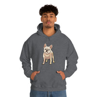 French Bulldog Unisex Heavy Blend Hooded Sweatshirt, S - 5XL, 12 Colors, FREE Shipping, Made in USA!!