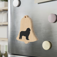 Newfoundland Wooden Ornaments, 6 Shapes, Solid Wood, Magnetic Back, Comes with Red Ribbon, FREE Shipping, Made in USA!!