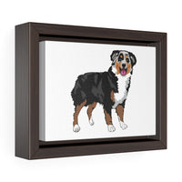 Australian Shepherd Horizontal Framed Premium Gallery Wrap Canvas