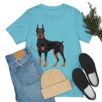 Doberman Pinscher Unisex Jersey Short Sleeve Tee