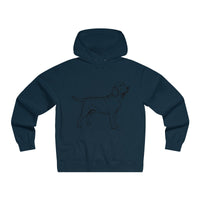 Labrador Retriever Hoodies, Men's Lightweight Pullover Hooded Sweatshirt