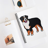 Bernese Mountain Dog Spiral Notebook - Ruled Line