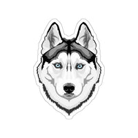 Siberian Husky Die-Cut Stickers, Water Resistant Vinyl, 5 Sizes, Matte Finish, Indoor/Outdoor, FREE Shipping, Made in USA!!