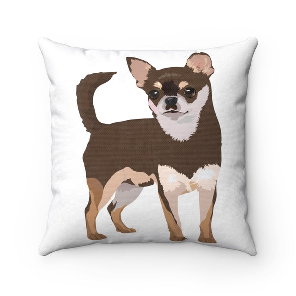 Chihuahua Spun Polyester Square Pillow, 4 Sizes, Polyester,  Made in the USA!!, FREE Shipping!!