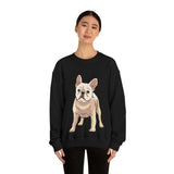 French Bulldog Unisex Heavy Blend Crewneck Sweatshirt, S - 3XL, 6 Colors, Loose Fit, Cotton/Polyester, FREE Shipping, Made in USA!!