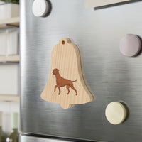 Rhodesian Ridgeback Wooden Ornaments, 6 Shapes, Solid Wood, Magnetic Back, Comes with Red Ribbon, FREE Shipping, Made in USA!!