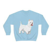 West Highland White Terrier Unisex Heavy Blend™ Crewneck Sweatshirt, S - 5XL, Cotton/Polyester, FREE Shipping, Made in USA!!
