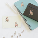 French Bulldog Sticker Sheets, 2 Image Sizes, 3 Image Surfaces, Water Resistant Vinyl, FREE Shipping, Made in USA!!