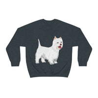 West Highland White Terrier Unisex Heavy Blend™ Crewneck Sweatshirt, S - 5XL, Cotton/Polyester, FREE Shipping, Made in USA!!