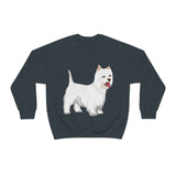 West Highland White Terrier Unisex Heavy Blend™ Crewneck Sweatshirt, S - 5XL, Cotton/Polyester, FREE Shipping, Made in USA!!