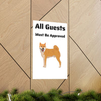 Shiba Inu Premium Matte Vertical Poster, 7 Sizes, Indoor Use, 175 gsm Fine Art Paper, FREE Shipping, Made in USA!!