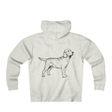 Labrador Retriever Hoodies, Unisex Heavyweight Fleece Zip Hoodie