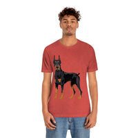 Doberman Pinscher Unisex Jersey Short Sleeve Tee