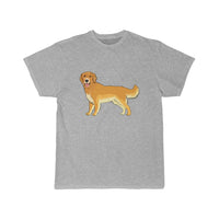 Golden Retriever Men's Short Sleeve Tee, S - 5XL, Preshrunk Cotton, Light Fabric, Relaxed Fit, FREE Shipping, Made in USA!!