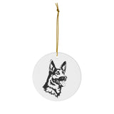 German Shepherd Ceramic Ornaments