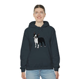 Boston Terrier Unisex Heavy Blend™ Hooded Sweatshirt, S - 5XL, 12 Colors, Cotton/Polyester, FREE Shipping, Made in USA!!