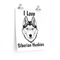 Siberian Husky Premium Matte vertical posters
