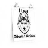 Siberian Husky Premium Matte vertical posters
