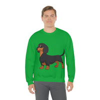 Dachshund Unisex Heavy Blend™ Crewneck Sweatshirt, S - 2XL, 14 Colors, Cotton/Polyester, Medium Fabric, FREE Shipping, Made in USA!!