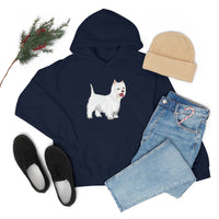 West Highland White Terrier Unisex Heavy Blend™ Hooded Sweatshirt, S - 5XL, Cotton/Polyester, FREE Shipping, Made in USA!!