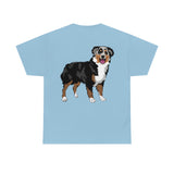 Australian Shepherd Unisex Heavy Cotton Tee, S-5XL, 12 Colors, 100% Cotton, Light Fabric, FREE Shipping, Made in USA!!