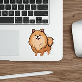 Pomeranian Die-Cut Stickers, Water Resistant Vinyl, 5 Sizes, Matte Finish, Indoor/Outdoor, FREE Shipping, Made in USA!!