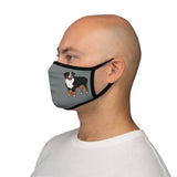 Bernese Mountain Dog Fitted Polyester Face Mask