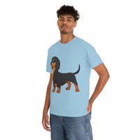 Dachshund Unisex Heavy Cotton Tee, S - 5XL, 12 Colors, Light Fabric, FREE Shipping, Made in USA!!