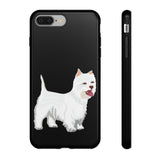 West Highland White Terrier Tough Cell Phone Cases, Impact Resistant, Matte or Glossy, FREE Shipping, Made in USA!!
