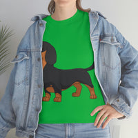 Dachshund Unisex Heavy Cotton Tee, S - 5XL, 12 Colors, Light Fabric, FREE Shipping, Made in USA!!
