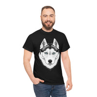 Siberian Husky Unisex Heavy Cotton Tee, S - 5XL, 12 Colors, Light Fabric, FREE Shipping, Made in USA!!
