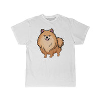 Pomeranian Men's Short Sleeve Tee, 100% Cotton, S - 5XL, 11 Colors, FREE Shipping, Made in USA!!