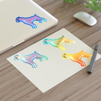 Boxer Sticker Sheets, 2 Image Sizes, 3 Image Surfaces, Water Resistant Vinyl, FREE Shipping, Made in USA!!