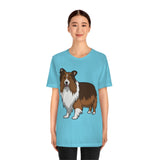 Shetland Sheepdog Unisex Jersey Short Sleeve Tee