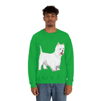 West Highland White Terrier Unisex Heavy Blend™ Crewneck Sweatshirt, S - 5XL, Cotton/Polyester, FREE Shipping, Made in USA!!