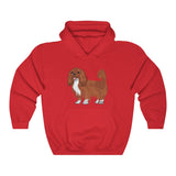 Ruby Cavalier King Charles Spaniel Unisex Heavy Blend™ Hooded Sweatshirt, S - 5XL, 12 Colors, Cotton/Polyester, Made in the USA!!