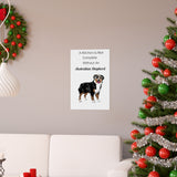 Australian Shepherd Premium Matte vertical posters, Multiple Sizes, Matte Finish, FREE Shipping, Made in USA!!