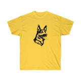 German Shepherd Unisex Ultra Cotton Tee, S - 3 XL, 12 Colors, 100% Cotton, Light Fabric, FREE Shipping, Made in USA!!