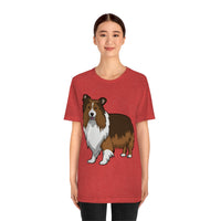 Shetland Sheepdog Unisex Jersey Short Sleeve Tee