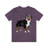 Australian Shepherd Unisex Jersey Short Sleeve Tee, XS-3XL, 14 Colors, Soft Cotton, Light Fabric, FREE Shipping, Made in USA!!