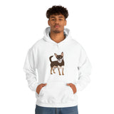 Chihuahua Unisex Heavy Blend Hooded Sweatshirt, Cotton/Polyester, S- 5XL, 13 Colors, Free Shipping, Made In Usa!!