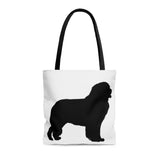 Newfoundland Tote Bag, 3 Sizes, Polyester, Boxed Corners, Black Cotton Handles, FREE Shipping, Made in USA!!