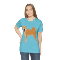 Shiba Inu Unisex Jersey Short Sleeve Tee, S - 3XL, 16 Colors, 100% Cotton, Light Fabric, FREE Shipping, Made in USA!!