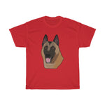 Belgian Malinois Unisex Heavy Cotton Tee Shirt, Short Sleeve, Made in USA!!