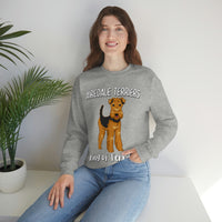 Airedale Terrier Unisex Heavy Blend Crewneck Sweatshirt, S - 3XL, 6 Colors, Loose Fit, FREE Shipping, Made in USA!!