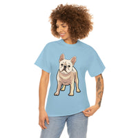 French Bulldog Unisex Heavy Cotton Tee, S - 5XL, 12 Colors, Light Fabric, FREE Shipping, Made in USA!!