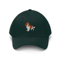 Cavalier King Charles Spaniel Unisex Twill Hat, Cotton Twill, Adjustable Velcro Closure, FREE Shipping, Made in USA!!